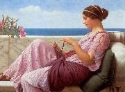 John William Godward A Souvenir oil painting picture wholesale